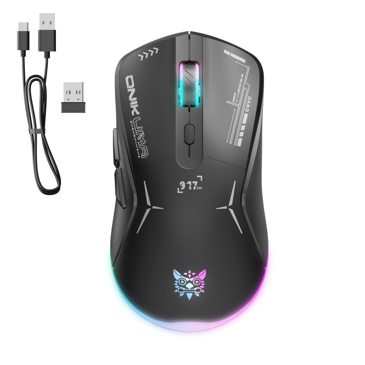ONIKUMA CW917 RGB 4800DPI Modo dual con cable + Ratón inalámbrico de 2,4 GHz, CW917 (Black), CW917 (White)