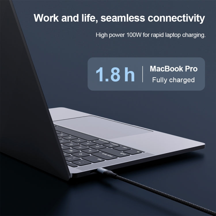 Cable de datos de carga rápida NILLKIN PD3.0 100 W/27 W USB-C/Tipo C a USB-C/Tipo C + 8 pines de doble alimentación, longitud: 1,5 m