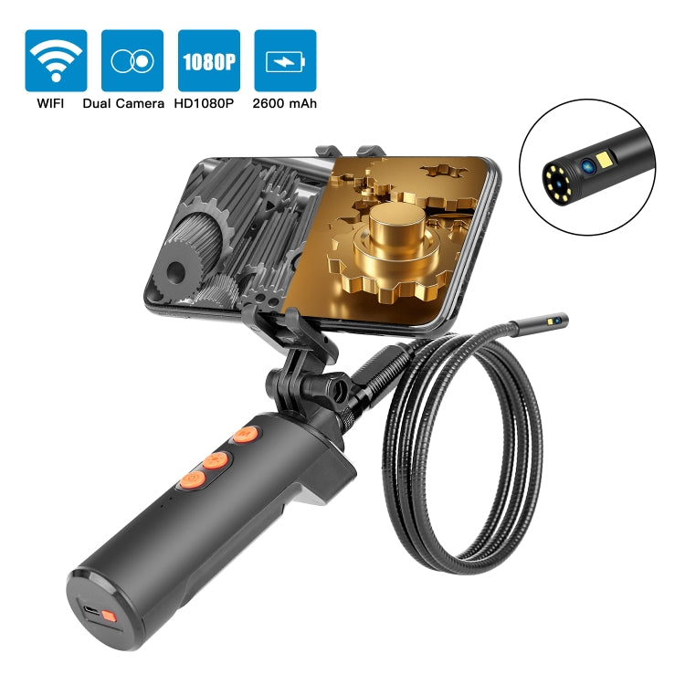 F280 1080P IP68 Cámara dual impermeable WiFi Endoscopio digital, 1m Snake Tube, 3m Snake Tube, 5m Snake Tube
