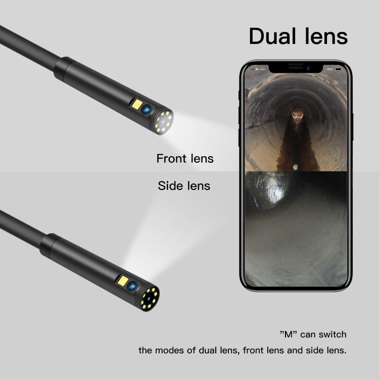 F280 1080P IP68 Cámara dual impermeable WiFi Endoscopio digital, 1m Snake Tube, 3m Snake Tube, 5m Snake Tube