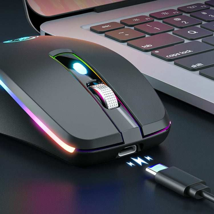 Ratón inalámbrico para juegos silencioso con Bluetooth y modo dual de 6 teclas iMICE G903