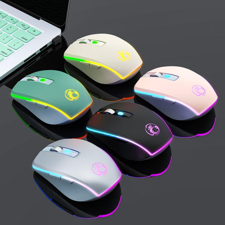 Ratón inalámbrico para juegos silencioso con Bluetooth y modo dual de 6 teclas iMICE G903