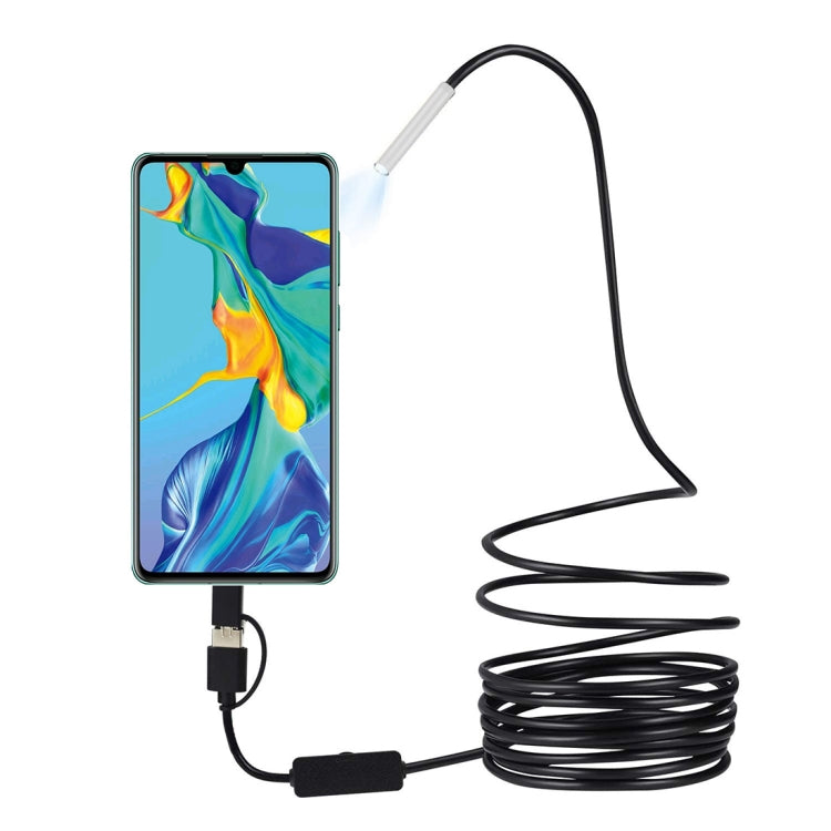 inskam107 3,9 mm 3 en 1 cámara de inspección de endoscopio digital industrial resistente al agua HD, 1m Hard Cable, 3.5m Hard Cable, 5m Hard Cable