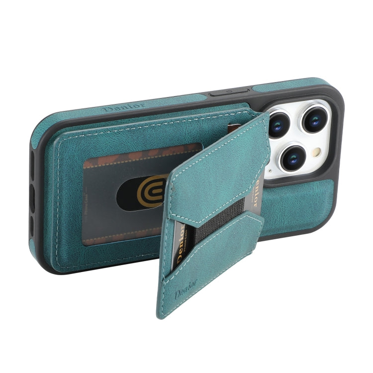 Funda para teléfono con ranura para tarjetas extraíble y tacto agradable Denior D17 Skin Feel MagSafe, For iPhone 12 Pro Max
