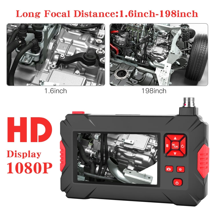 P30 8mm 1080P IP68 Impermeable Pantalla de 4.3 pulgadas Cámara dual Endoscopio digital, 2m Hard Cable, 5m Hard Cable, 10m Hard Cable