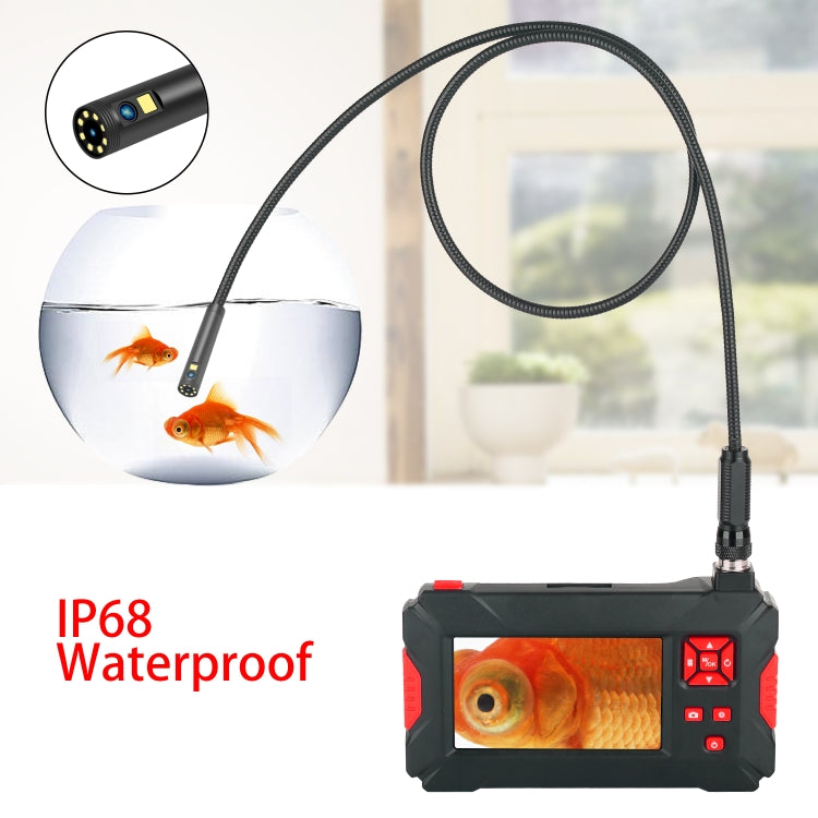 P30 8mm 1080P IP68 Impermeable Pantalla de 4.3 pulgadas Cámara dual Endoscopio digital, 1m Snake Tube, 3m Snake Tube, 5m Snake Tube