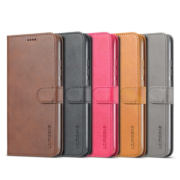 LC.IMEEKE Estuche de cuero con tapa horizontal con textura de becerro con soporte y ranuras para tarjetas y billetera, For Xiaomi Redmi 9A, For iPhone 12 mini, For iPhone 12 / 12 Pro, For iPhone 12 Pro Max
