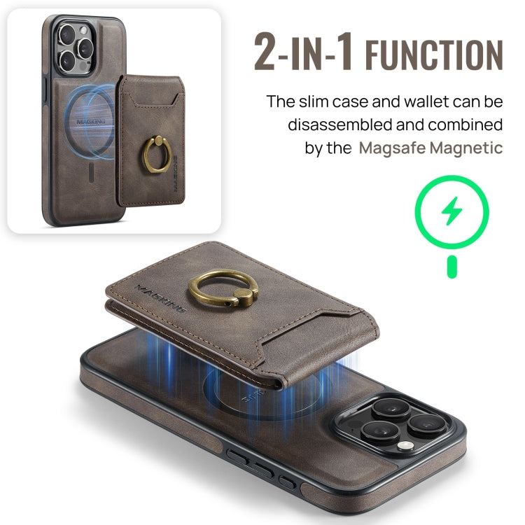 Funda para teléfono con tapa trasera RFID y billetera desmontable MagSafe DG.MING K1, For iPhone 15 Pro Max, For iPhone 15 Pro, For iPhone 15 Plus, For iPhone 15, For iPhone 14 Plus, For iPhone 14, For iPhone 14 Pro, For iPhone 14 Pro Max              ...