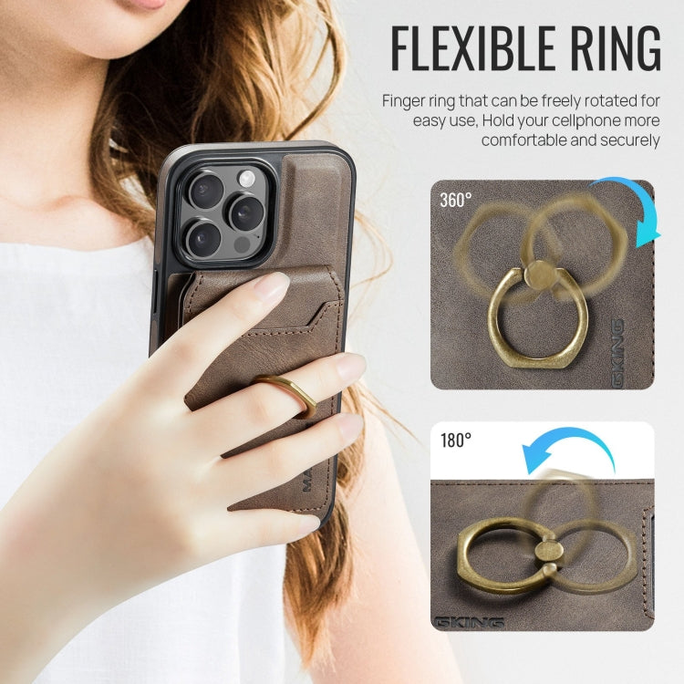 Funda para teléfono con tapa trasera RFID y billetera desmontable MagSafe DG.MING K1, For iPhone 13 Pro, For iPhone 13, For iPhone 12, For iPhone 12 Pro Max, For iPhone 12 Pro
