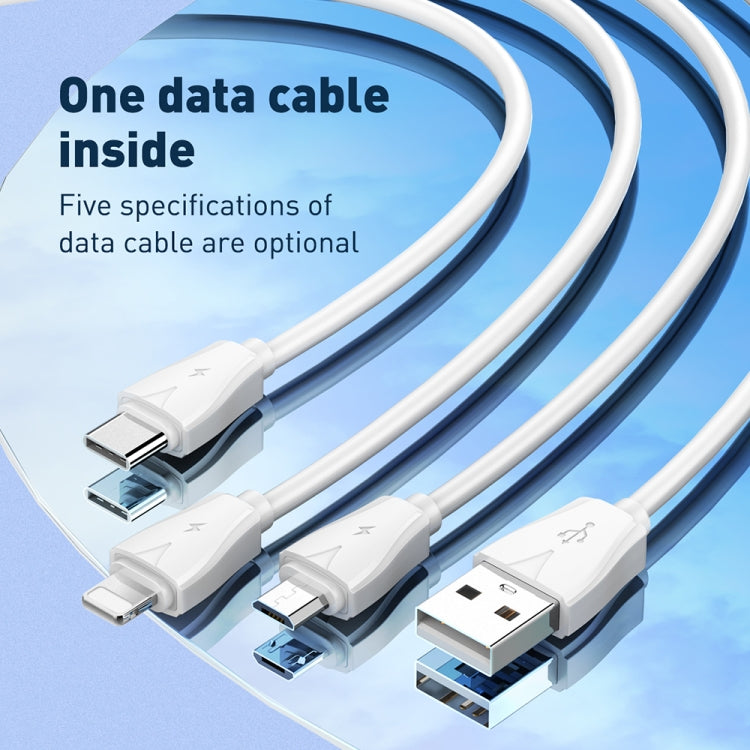 Cargador LDNIO Q334 de 32 W tipo C + puerto USB doble con cable de datos micro USB, EU Plug, UK Plug, US Plug