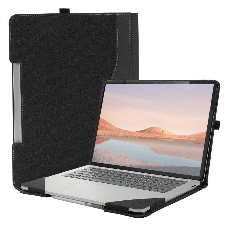 Funda protectora para portátil de cuero con textura de tela de algodón, For Microsoft Surface Laptop Studio 2
