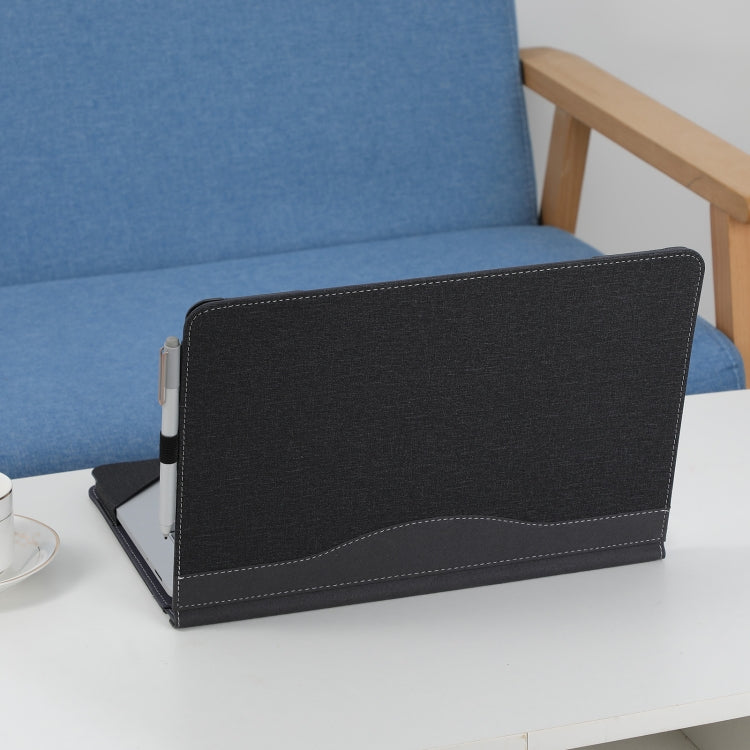 Funda protectora para portátil de cuero con textura de tela de algodón, For Microsoft Surface Laptop Studio 2