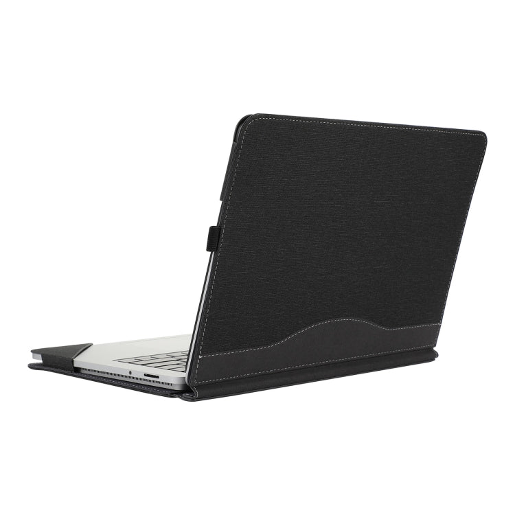 Funda protectora para portátil de cuero con textura de tela de algodón, For Microsoft Surface Laptop Studio 2