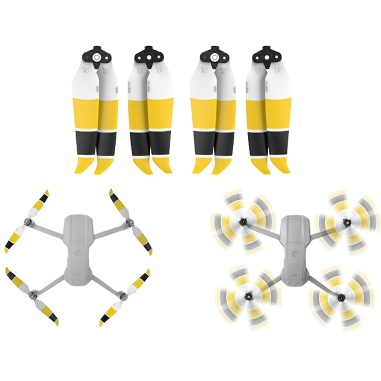 2 pares Sunnylife 7238F-3C para DJI Mavic Air 2 hélices de liberación rápida de dos colores de bajo ruido de doble cara