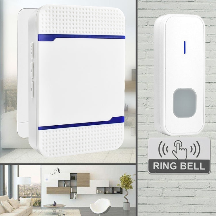 Timbre inalámbrico resistente al agua IP55 de 110 dB N15K-2T1-B, receptor x 1 y transmisor x 2, enchufe estadounidense, N15K-2T1-B