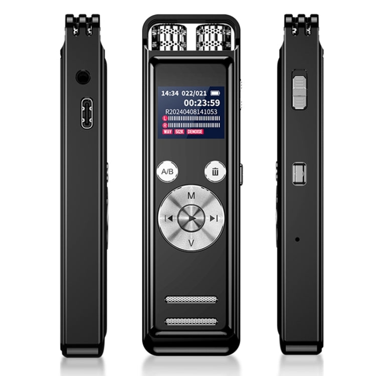Grabadora de voz inteligente con reducción de ruido y micrófono dual omnidireccional ZD43B, 32GB, 64GB