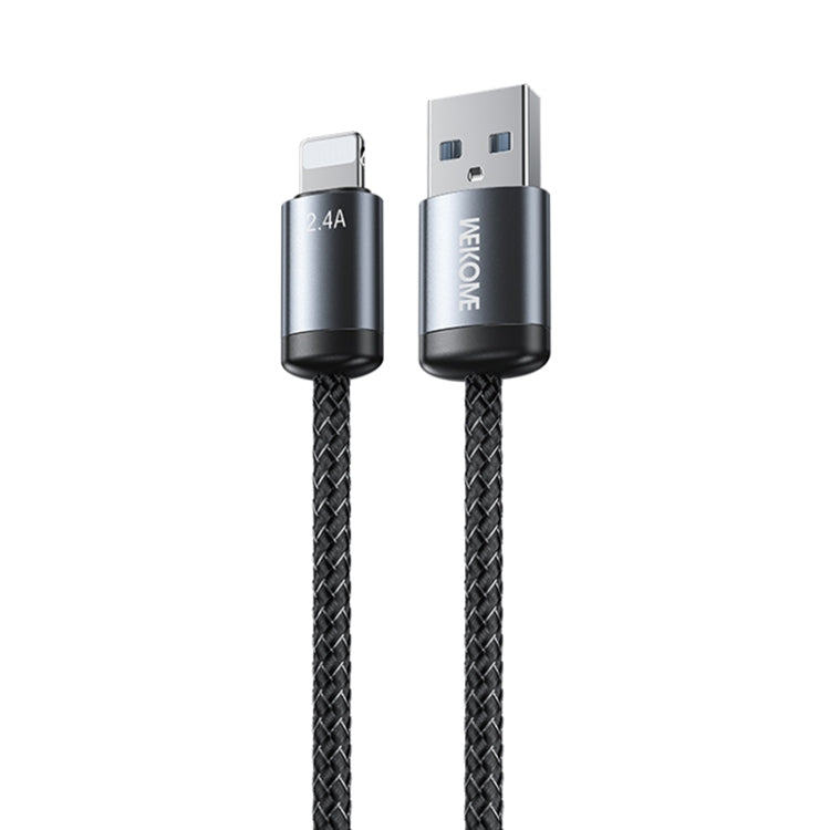 Cable de datos de carga rápida USB a 8 pines WK WDC-32i Raython Gen2 de 1 m y 2,4 A, WDC-32i