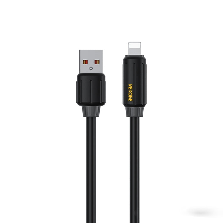 Cable de datos de carga rápida USB a 8 pines de 1 m y 12 W de silicona genuina elástica WK WDC-27i, WDC-27i