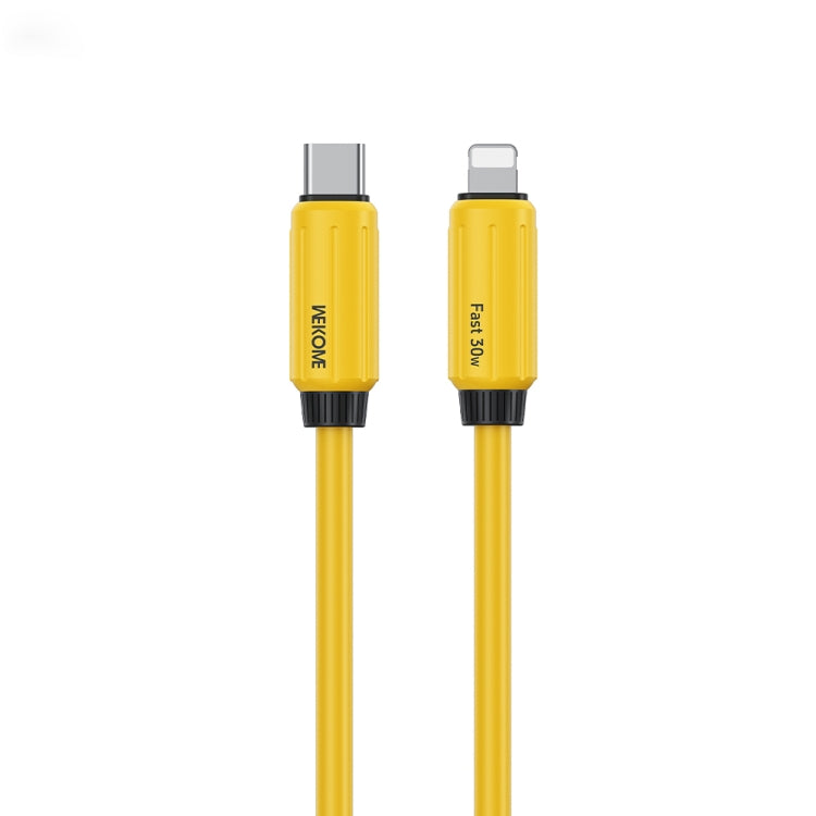 Cable de datos de carga rápida WK WDC-29 de silicona genuina elástica de 1 m PD30W tipo C a 8 pines, WDC-29
