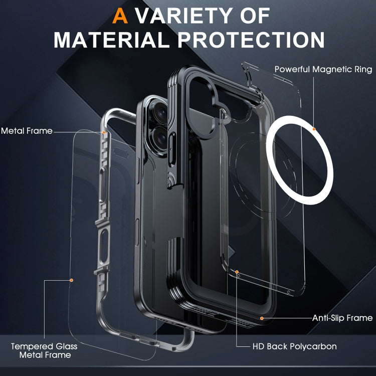 Funda para teléfono MagSafe de vidrio templado RedPepper, For iPhone 16 Plus, For iPhone 16