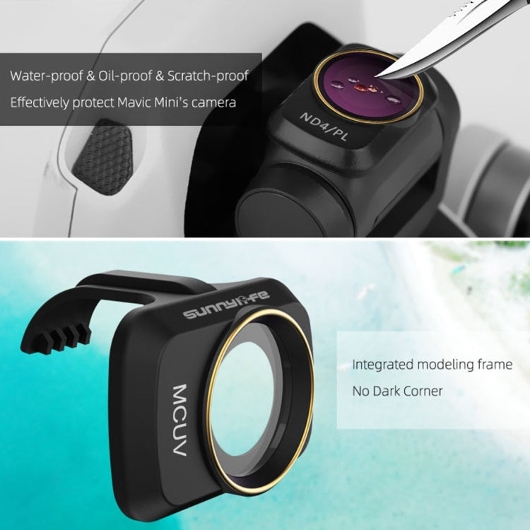 Sunnylife MM-FI9250 para DJI Mavic mini Drone MCUV filtro de lente, MCUV