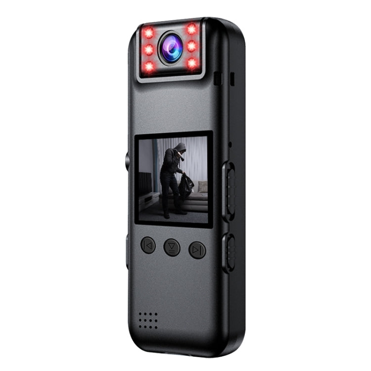 Grabadora de video HD A82 con lente giratoria y visión nocturna por infrarrojos, WiFi y clip trasero, A82
