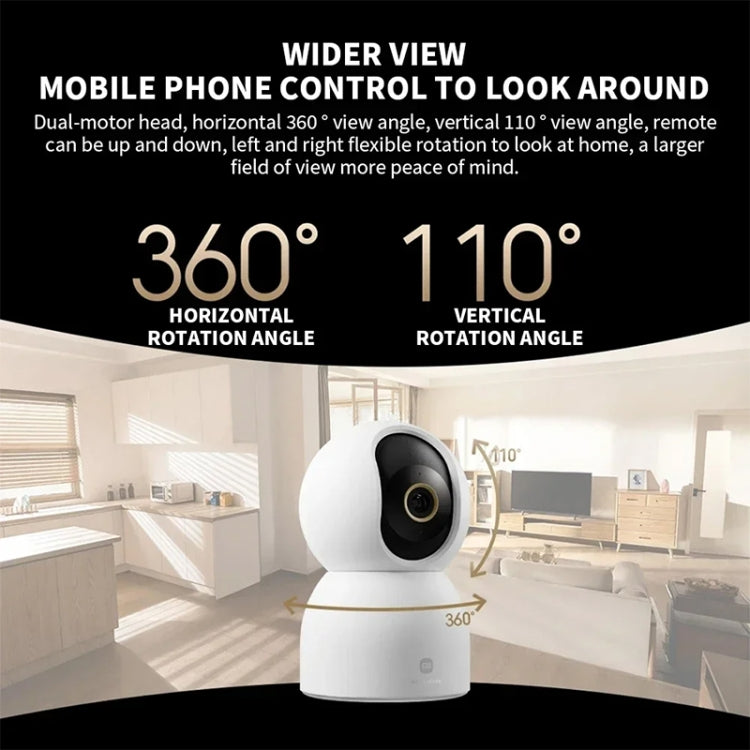 Cámara inteligente original Xiaomi C700 4K con ángulo de visión de 360 grados, visión nocturna a todo color, cámara con inteligencia artificial, US Plug