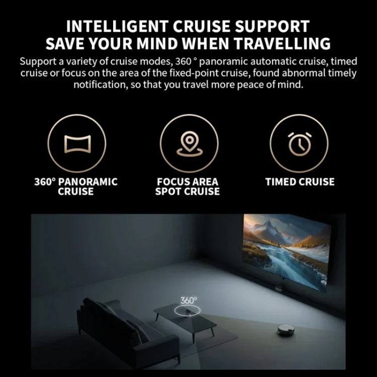 Cámara inteligente original Xiaomi C700 4K con ángulo de visión de 360 grados, visión nocturna a todo color, cámara con inteligencia artificial, US Plug