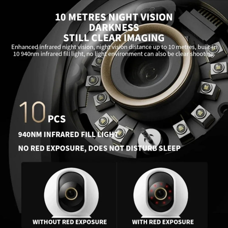 Cámara inteligente original Xiaomi C700 4K con ángulo de visión de 360 grados, visión nocturna a todo color, cámara con inteligencia artificial, US Plug
