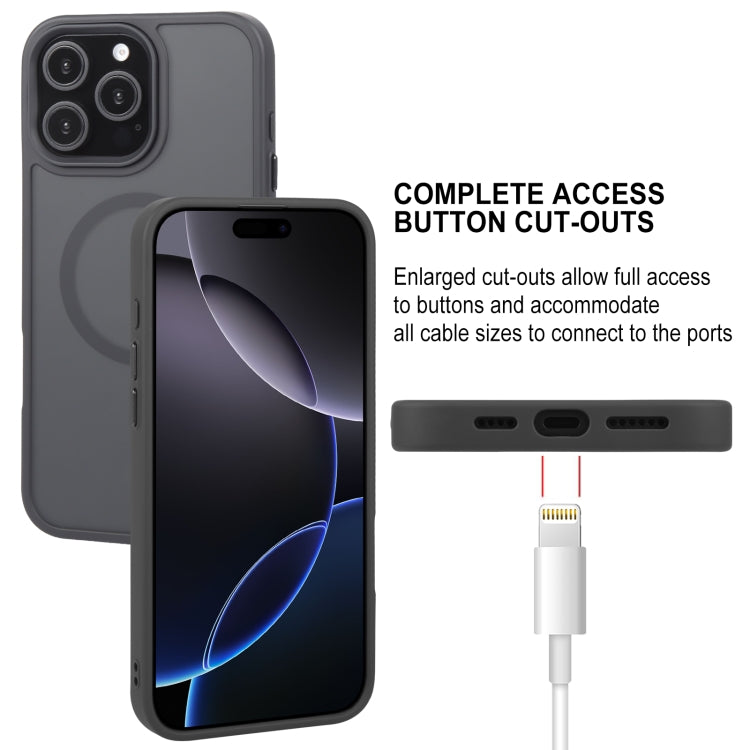 Funda magnética para teléfono MagSafe con tacto de piel de GEBEI, For iPhone 16 Pro Max, For iPhone 16 Pro, For iPhone 16 Plus, For iPhone 16