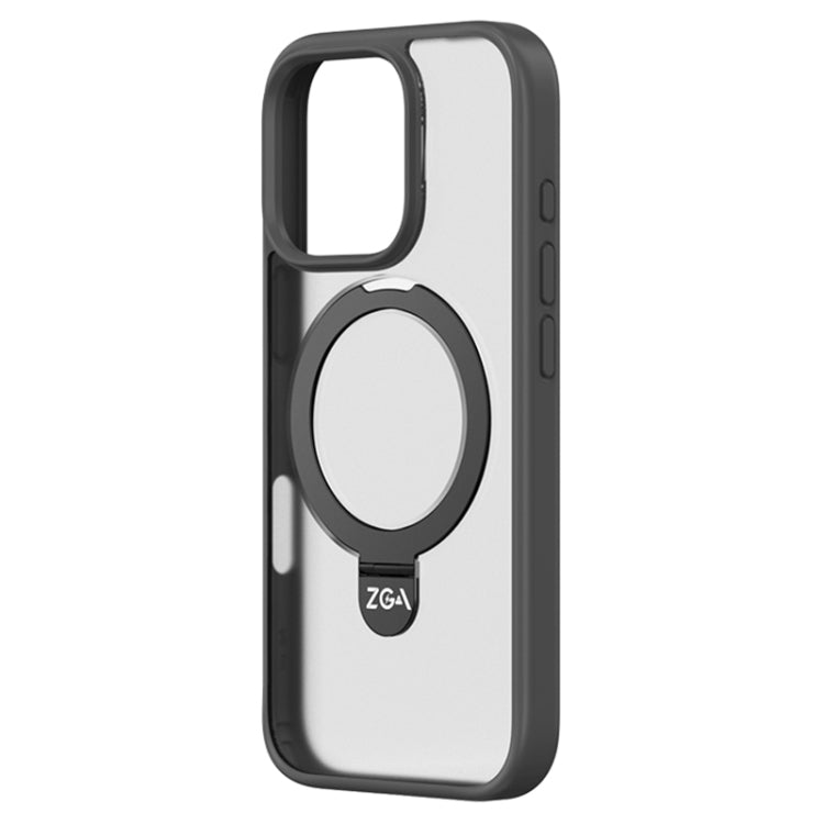 Estuche híbrido de TPU para teléfono con soporte para PC Magsafe de ZGA, For iPhone 16 Pro Max, For iPhone 16 Pro