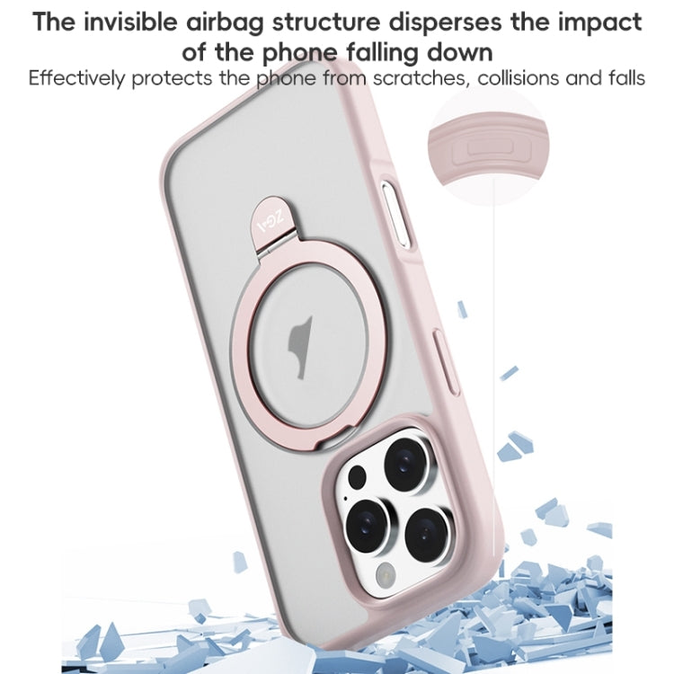 Estuche híbrido de TPU para teléfono con soporte para PC Magsafe de ZGA, For iPhone 16 Pro Max, For iPhone 16 Pro