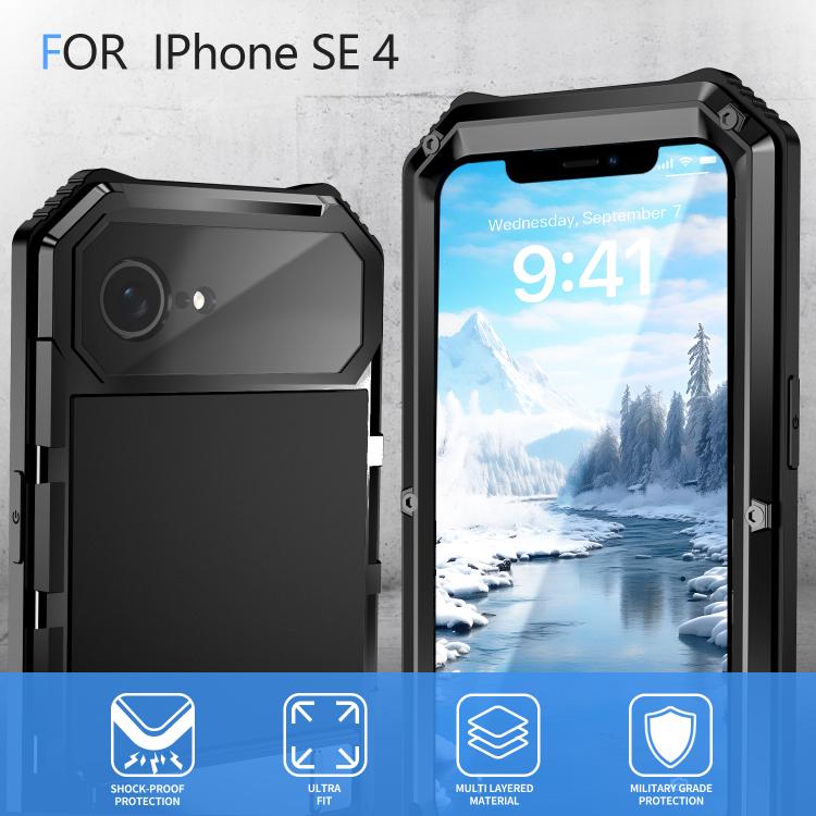 Estuche para teléfono resistente al agua, al polvo y a los golpes R-JUST Life, For iPhone 17e / 16e, For iPhone 17 Pro Max, For iPhone 17 Pro, For iPhone 17, For iPhone 16 Pro Max, For iPhone 16 Plus, For iPhone 15 Pro Max, For iPhone 15 Plus