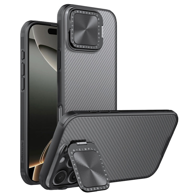 Funda para teléfono translúcida para PC NILLKIN CamShield Prop, For iPhone 16 Pro Max, For iPhone 16 Pro