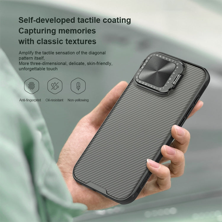 Funda para teléfono translúcida para PC NILLKIN CamShield Prop, For iPhone 16 Pro Max, For iPhone 16 Pro