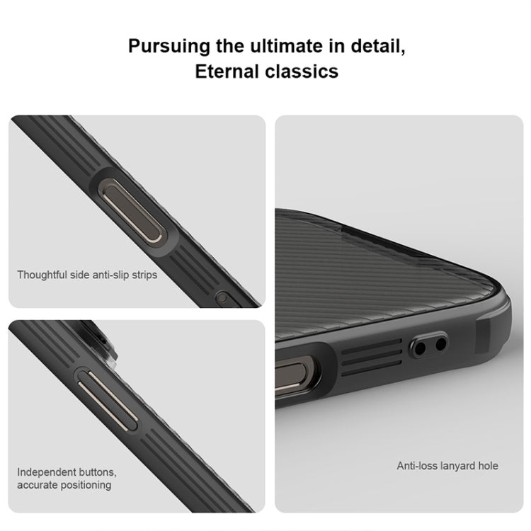 Funda para teléfono translúcida para PC NILLKIN CamShield Prop, For iPhone 16 Pro Max, For iPhone 16 Pro