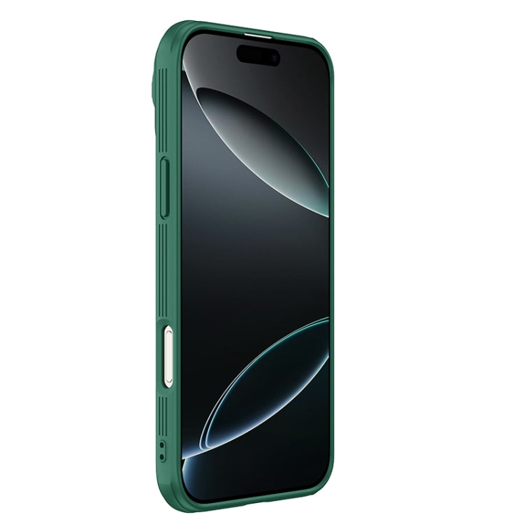 Estuche para teléfono con textura de espejo en forma de CD de NILLKIN Black Mirror Prop, For iPhone 16 Pro Max, For iPhone 16 Pro