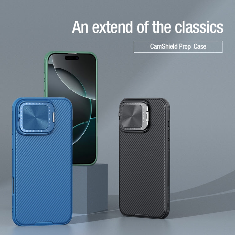 Estuche para teléfono con textura de espejo en forma de CD de NILLKIN Black Mirror Prop, For iPhone 16 Pro Max, For iPhone 16 Pro