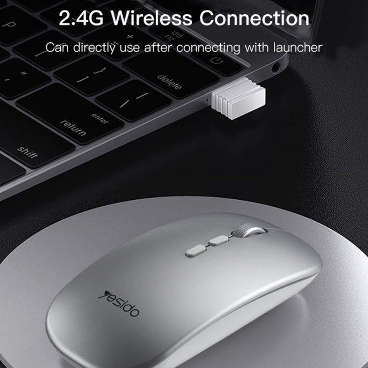 Ratón óptico inalámbrico recargable Yesido KB15 Slim 2.4G, KB15