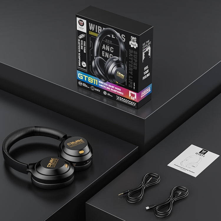 Auriculares inalámbricos Bluetooth con reducción de ruido dual montados en la cabeza ONIKUMA GT811, GT811(Black)