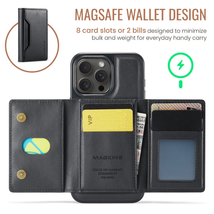 Estuche para teléfono desmontable con funda para tarjeta RFID MagSafe serie DG.MING MAGKING-K2, For iPhone 15 Pro Max, For iPhone 14 Plus, For iPhone 14, For iPhone 14 Pro, For iPhone 14 Pro Max, For iPhone 13 Pro Max, For iPhone 13 Pro, For iPhone 13 ...