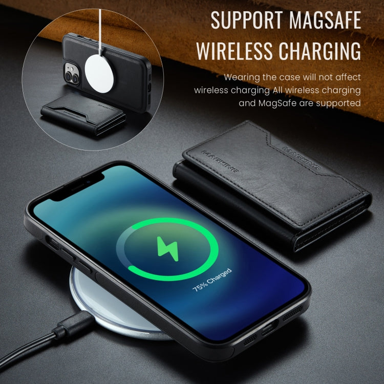 Estuche para teléfono desmontable con funda para tarjeta RFID MagSafe serie DG.MING MAGKING-K2, For iPhone 12 Pro Max