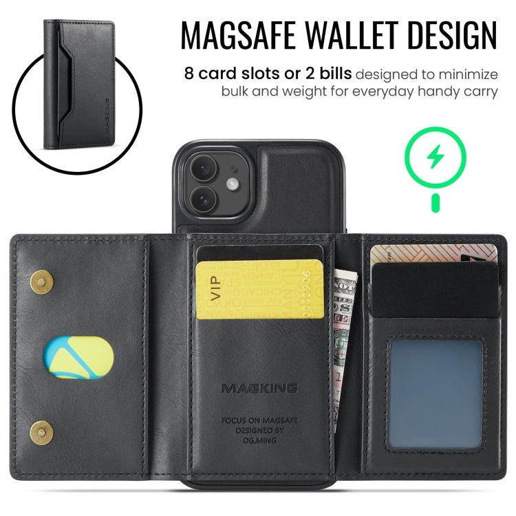 Estuche para teléfono desmontable con funda para tarjeta RFID MagSafe serie DG.MING MAGKING-K2, For iPhone 12 Pro Max