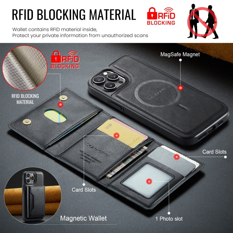Estuche para teléfono desmontable con funda para tarjeta RFID MagSafe serie DG.MING MAGKING-K2, For iPhone 12 Pro Max