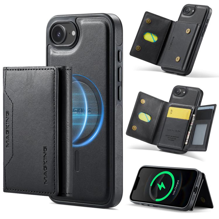 Estuche para teléfono desmontable con funda para tarjeta RFID MagSafe serie DG.MING MAGKING-K2, For iPhone 17e / 16e, For iPhone 17 Pro Max, For iPhone 17 Pro, For iPhone 17, For iPhone Air, For iPhone 16 Pro Max, For iPhone 16 Pro, For iPhone 16 Plus ...