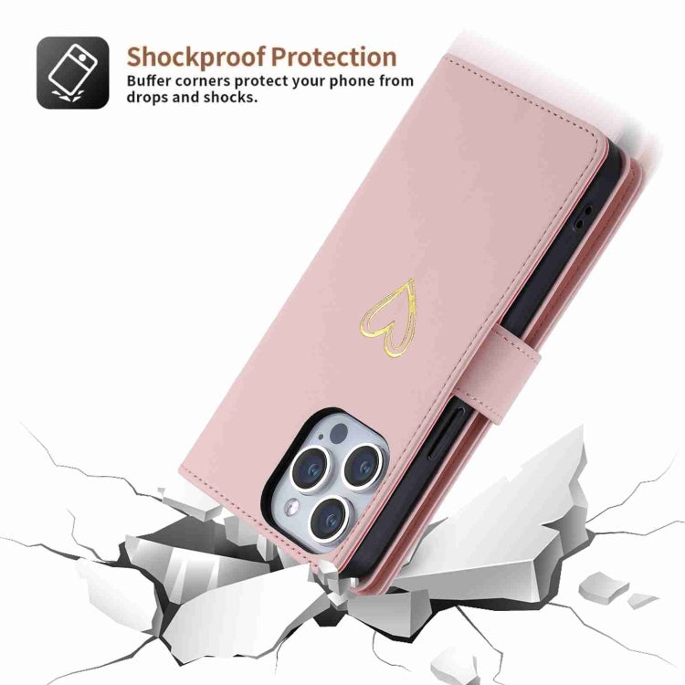 Funda de cuero para teléfono con cremallera y ranuras para varias tarjetas POLA Love, For iPhone 13 Pro Max, For iPhone 13 Pro, For iPhone 13, For iPhone 12, For iPhone 12 Pro Max, For iPhone 12 Pro, For iPhone 11 Pro Max, For iPhone 11 Pro