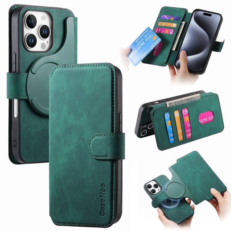 CaseNeo MagSafe RFID - Funda de cuero retro antirrobo para teléfono, For iPhone 17e / 16e, For iPhone 17 Pro Max, For iPhone 17 Pro, For iPhone 17, For iPhone Air, For iPhone 16 Pro Max, For iPhone 16 Pro, For iPhone 16 Plus