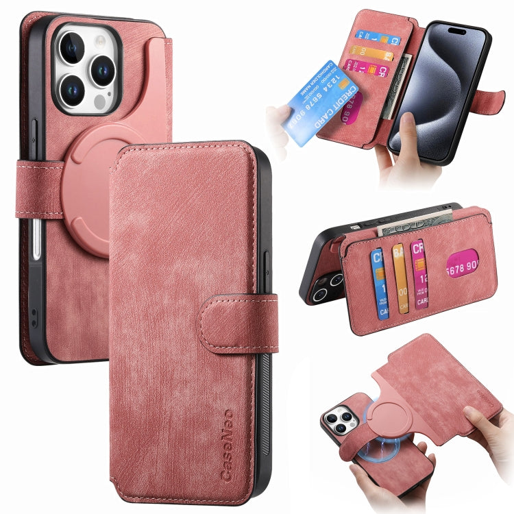 CaseNeo MagSafe RFID - Funda de cuero retro antirrobo para teléfono, For iPhone 17e / 16e, For iPhone 17 Pro Max, For iPhone 17 Pro, For iPhone 17, For iPhone Air, For iPhone 16 Pro Max, For iPhone 16 Pro, For iPhone 16 Plus