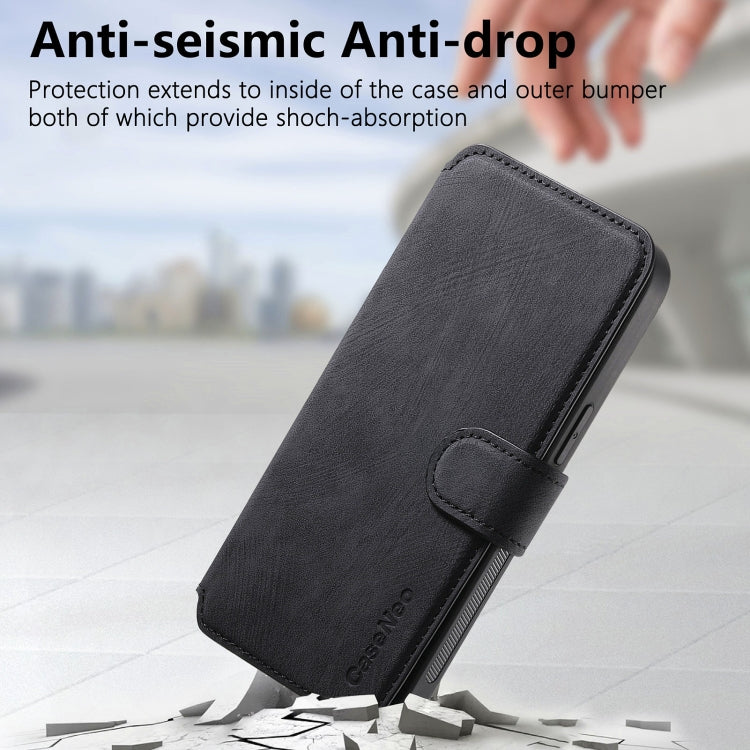 CaseNeo MagSafe RFID - Funda de cuero retro antirrobo para teléfono, For iPhone 16, For iPhone 15 Pro Max, For iPhone 15 Pro, For iPhone 15 Plus, For iPhone 15