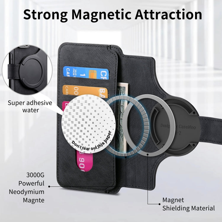 CaseNeo MagSafe RFID - Funda de cuero retro antirrobo para teléfono, For iPhone 16, For iPhone 15 Pro Max, For iPhone 15 Pro, For iPhone 15 Plus, For iPhone 15